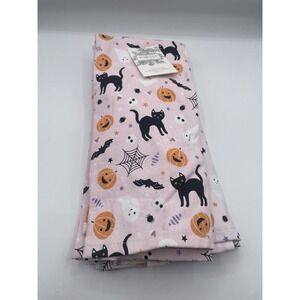 Halloween Pink Cats Pumpkins Bats Ghost Kitchen Towels New Shabby Chic Cotton‎